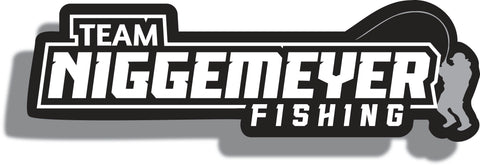 Sticker Team Niggemeyer Fishing 7 inch